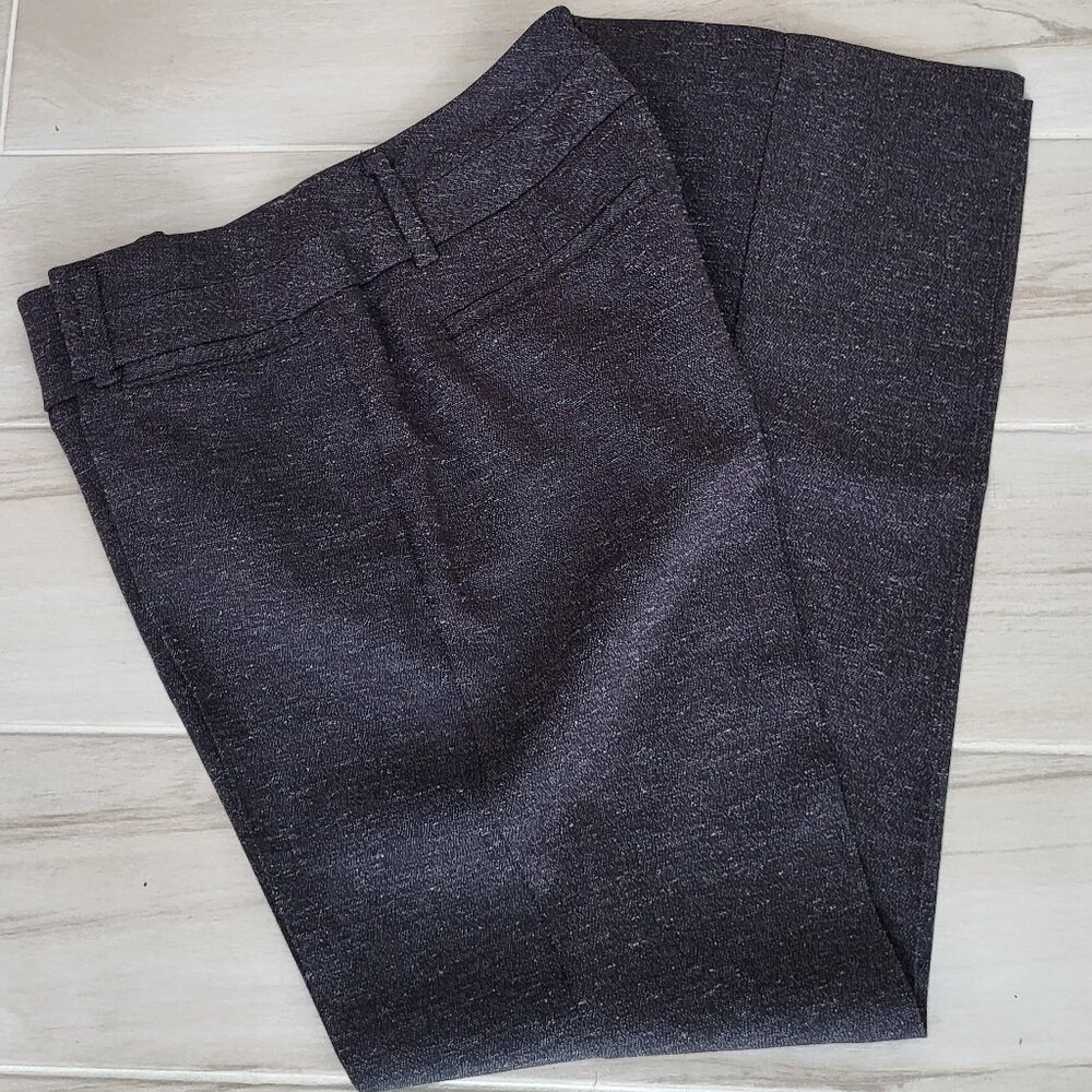 New York & Company Seventh Ave Dress Pants Dark Grey Tweed Size 8